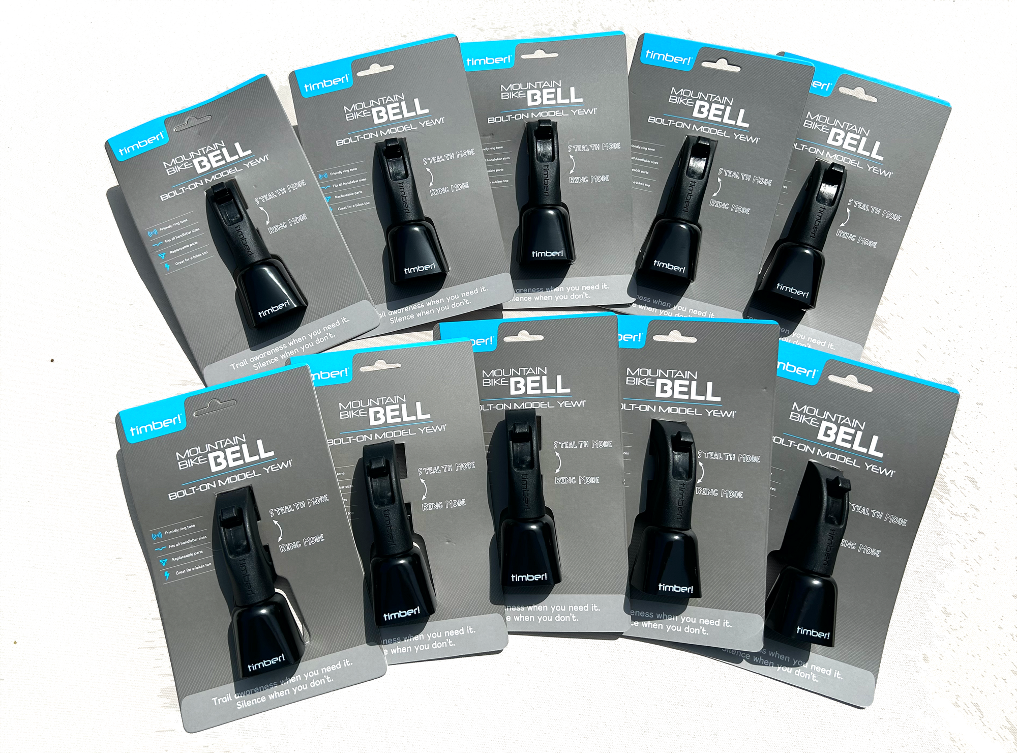 Dealer 10 Pack of Bolt-on Model Yew! Bells 10