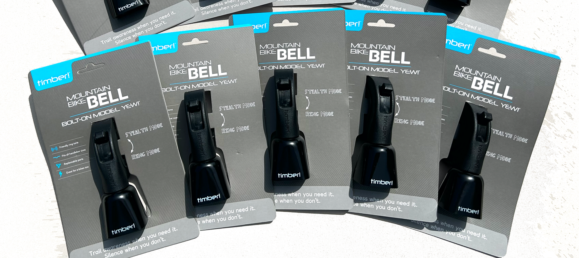 Dealer 5 Pack of Bolt-on Model Yew! Bells