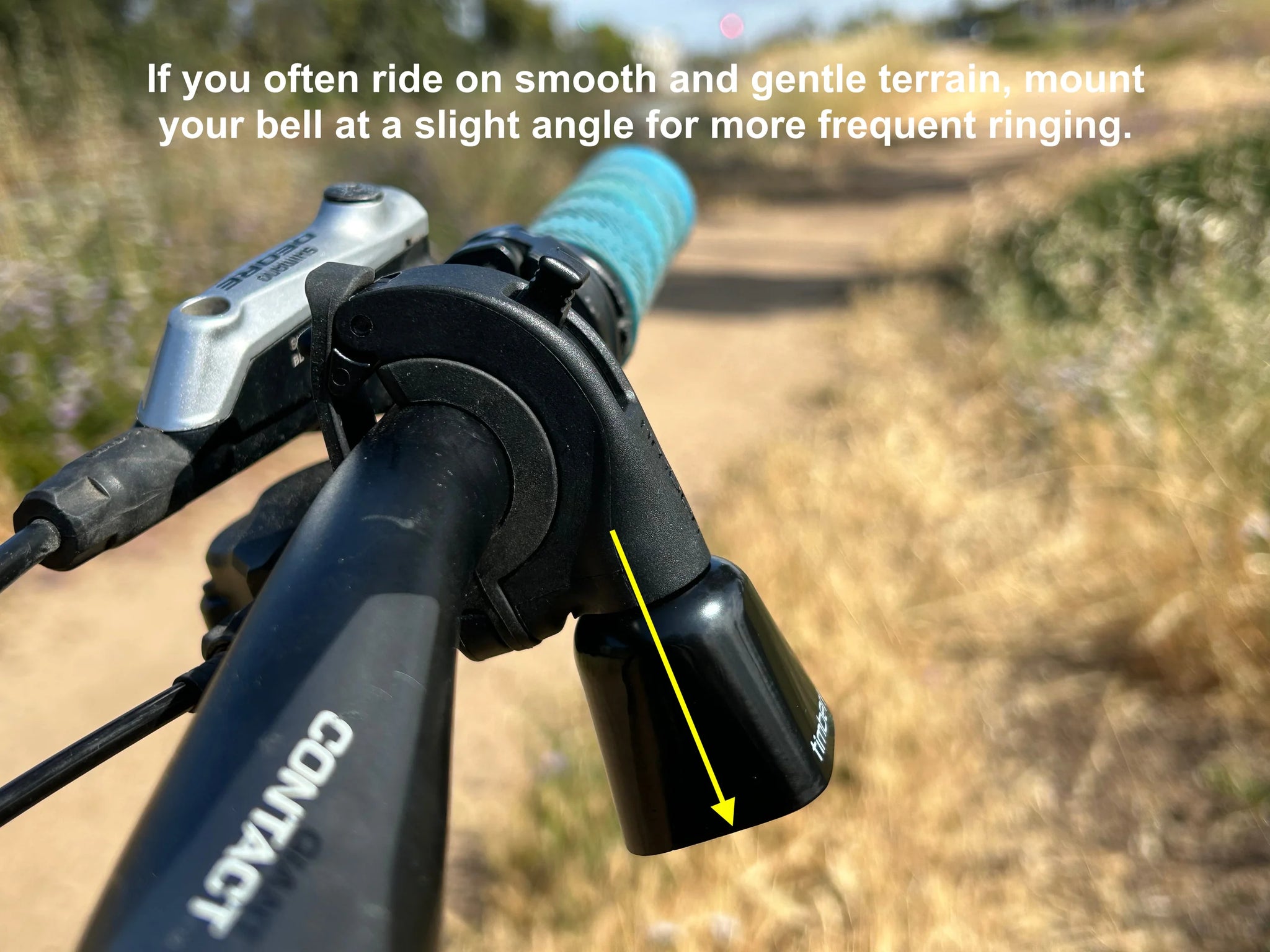 Timber Mountain Bike Bell Bolt on Model Yew Timber Mountain Bike Bells